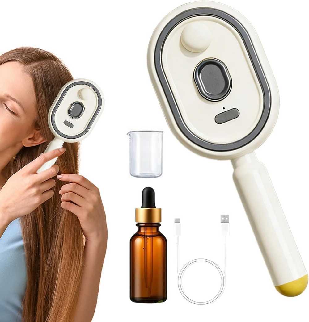 Steam Brush | Rechargeable Detangling Tool with Oil casanoor