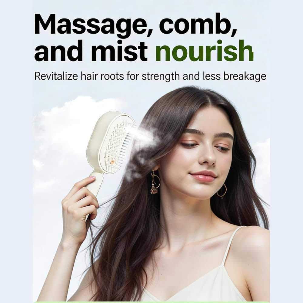 Steam Brush | Rechargeable Detangling Tool with Oil casanoor
